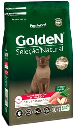 PremieR Pet Golden Seleção Natural Ração Seca para Gatos Castrado...