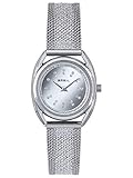 uhrenarmband breil milano Schmales, silbernes Mesh-Armband aus Edelstah mit silberner Faltschließe