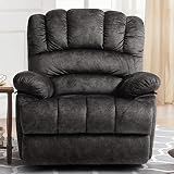 EASELAND Oversized Recliner Chair for Adults,Large Single Sofa Recliners for Big and Tall,Breathable