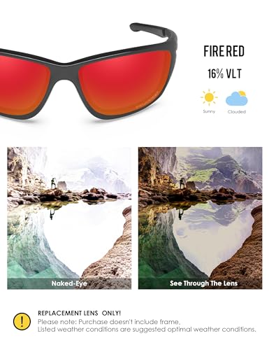 Image of BLAZERBUCK Polarized Replacement Lenses for Oakley Canteen 2014 OO9225 Sunglasses