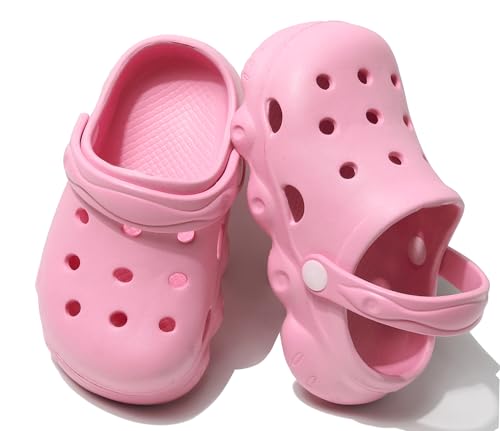 Image of INMINPIN Kids Cute Clogs Cartoon Garden Shoes Boys Girls Slides Slippers Indoor Outdoor Children Water Shower Beach Pool Sandals