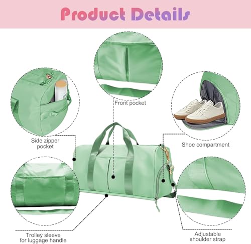 SEYROLIN Nylon Foldable Travel Duffel Bag || Portable Waterproof Lightweight Carry On Luggage Sport Folding Duffle Bag || Outdoor Weekend Tote Carry Bag, Sports Gym Bag. 3 41OK4e6QwkL