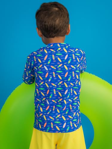 Image of RUGGEDBUTTS Baby /Toddler Boys Long Sleeve Rash Guard Swim Shirt w /UPF 50+
