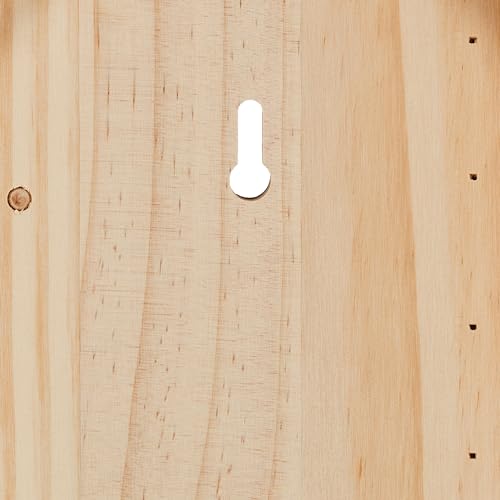 Relaxdays Nistkasten für Kohlmeise & Gartenrotschwanz, aufklappbar, naturbelassenes Holz, Vogelhaus zum Aufhängen, Natur