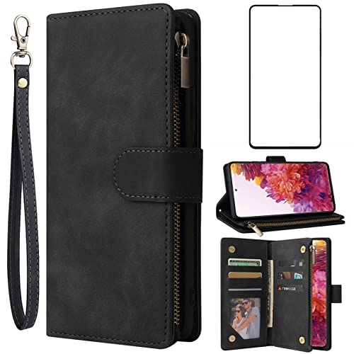 Housse Samsung S20 FE 5G anti-choc et porte-carte avec verre trempé