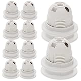 Operitacx 10 piezas Base de Lámpara con Soporte Seguro y Estable para Bombillas para Lámparas de Mesa Techo Colgantes y Armarios Fácil Instalación y Cambio Rápido de Bombilla