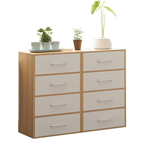 Cómoda moderna de mediados de siglo, elegante cómoda de almacenamiento de doble cajón para dormitorio, sala de estar y pasillo, amplia solución de almacenamiento para la decoración del hogar