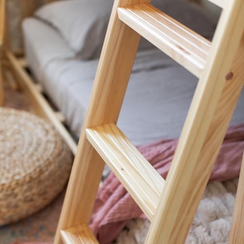Image of Max & Lily Twin Over Twin Low Bunk Bed, Natural