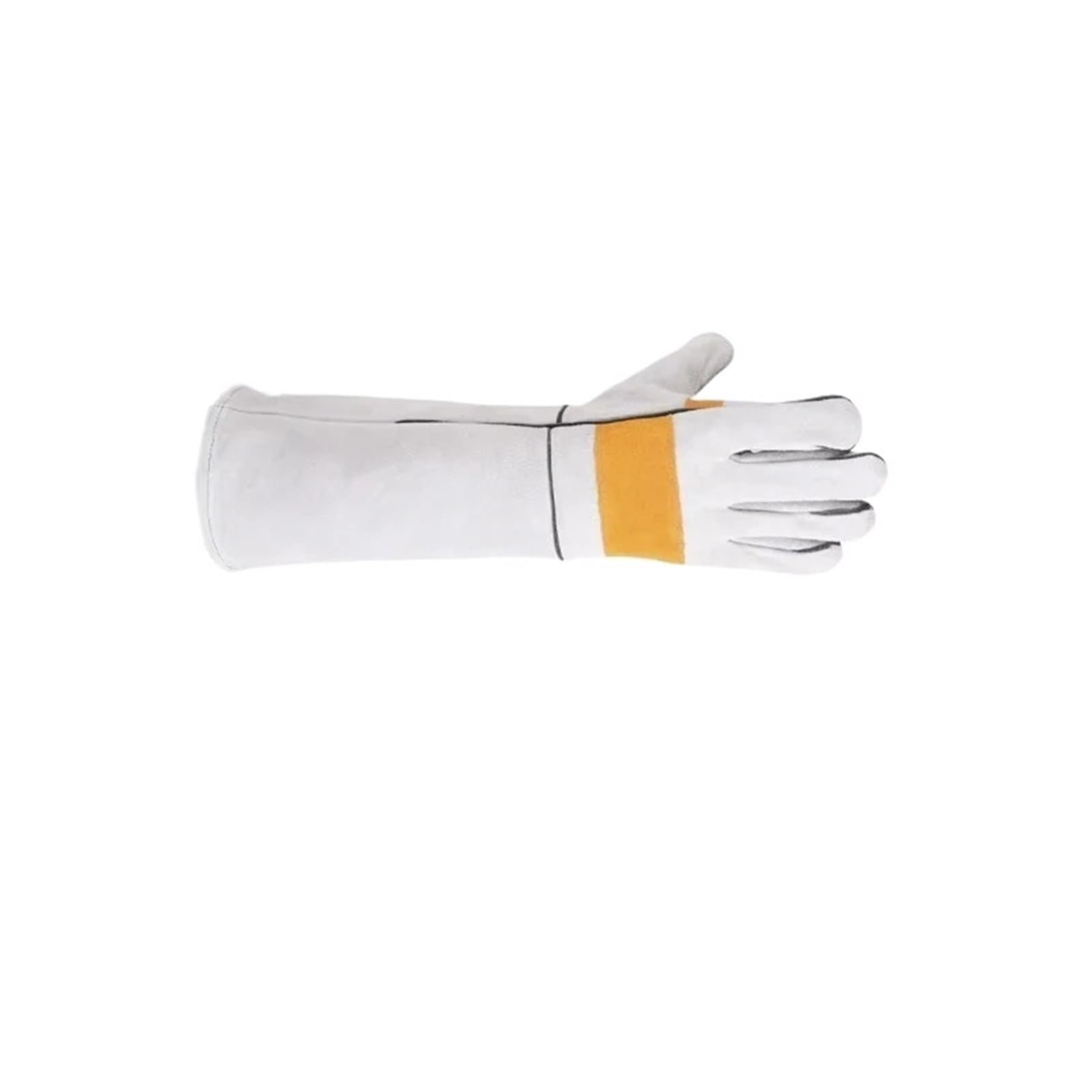 Lange Gartenhandschuhe Lange dornensichere Arbeitshandschuhe aus atmungsaktivem Leder for den Garten, Schutzhandschuhe(Color1-45cm)