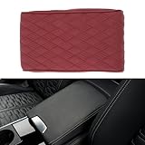 Matériaux de Qualité Supérieure - Fabriqué à partir de cuir Napa de grande qualité avec des trous respirants stratégiquement placés, cet accessoire automobile offre à la fois durabilité et élégance. Améliorez votre console centrale avec cette housse résistante, rehaussant l'intérieur de votre véhicule avec une esthétique raffinée.