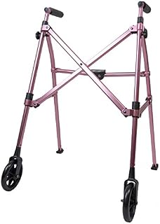 Able Life Space Saver Walker, Lightweight Folding 2 Wheel Rolling Walker for Seniors