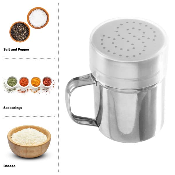 Popcorn Scoop and Seasoning Shaker Set – 2-Piece Stainless Steel Serving Accessories Kit with Scooper and Saltshaker Dredge by Great Northern Popcorn