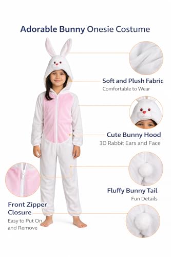 Image of Raj Costume Animal Fancy Dress Costume for Boys & Girls | Hooded Full Body Wildlife Zoo Animal Jumpsuit | Soft Costume for School Function, Fancy Dress, Halloween, Birthday, Cosplay & Role Play