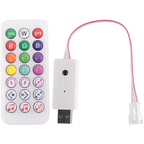 LOLPALONE DC5V SP620E USB Bluetooth Music Pixel Controller Part Component RF para WS2812 RGB LED Strip Light Tape