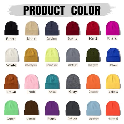 Buaodam Mütze Personalisiert, Personalisierte Bestickte Mütze, Mützen Bedrucken Mit Bestickt Wort Logo Und Foto Drucken, Unisex Mützen Herbst Winter Gestrickte Warm