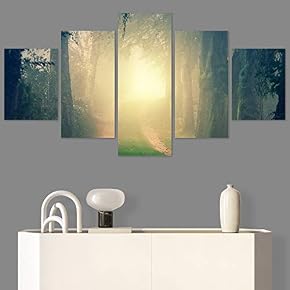 SIGNWIN 5 Panel Canvas Wall Art Setting in...