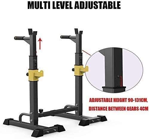 Amazon.co.jp: 調整可能なスクワットラック ウェイトリフティング