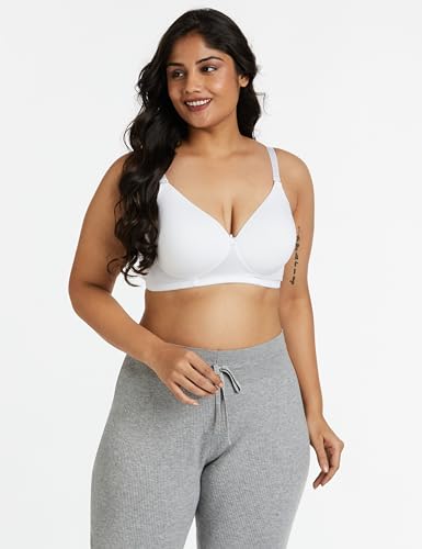 Image of Amazon Brand - Symbol Women's Cotton Stretch Padded Wire Free Medium Coverage T-Shirt Bra