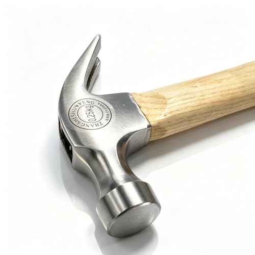 Image of 2 Pack Claw Hammer,8.8 oz Forged Carbon Steel Head Small hammer Wood Hammer Solid wood handle claw hammer for Home Repair& DIY (Claw Hammers) (2)