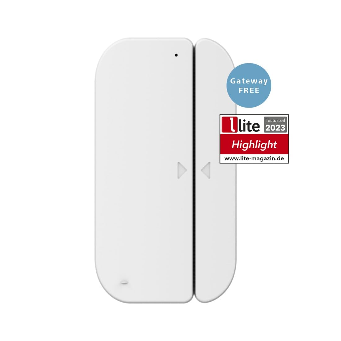 Hama Kontakt okienny WiFi (bez huba, czujnik okien/drzwi z zestykiem magnetycznym, alarm na telefon komórkowy, 2,4 GHz, darmowa aplikacja, zasilanie baterią) alarm okienny/drzwi