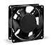 Axial Fan, Square, 115V AC, 1 Phase, 55 cfm, 4 11/16 in W.