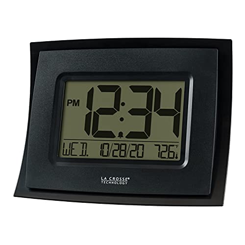 La Crosse Technology Wt-8002U-B-Int Digital Black Clock With Indoor Temperature #TOP1