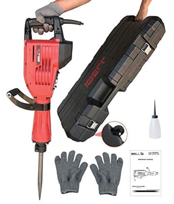 IBELL Electric Demolition Hammer DH45-20, 1500W, Copper Armature, Chuck 30MM, 1900 BPM, 45J, Heavy Duty Concrete Breaker