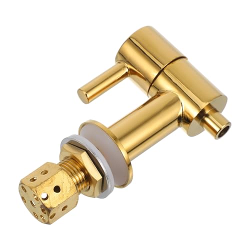 Zerodeko Robinet Distributeur de Boissons en Cuivre Or Filetage 16mm pour Broc à Eau, Flux Fluide, Adapté aux Rassemblements Familiaux et Fêtes la Piscine