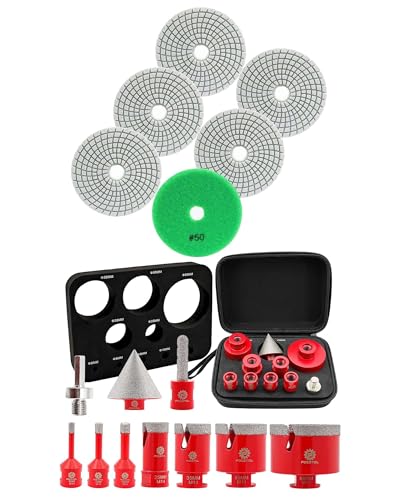 Foret Diamant Carrelage FOCSTOL pour Percer Sans Fissurer avec Disque Polissage