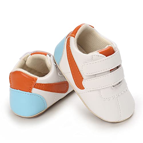 Image of Clowora Baby Boys Girls Shoes Non-Slip Rubber Sole Sneakers Infant First Walking Toddler Crib Shoes Newborn Loafers Flats.