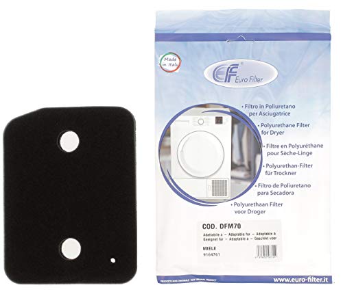 Filtre pour seche linge Miele pompe à Chaleur 9164761, DFM70- Convient pour les modeles: DB230WP TDB230 WP ACTIVEFAMILY TDD230WP TDD230 WP ACTIVEPLUS TCE530WP Cover
