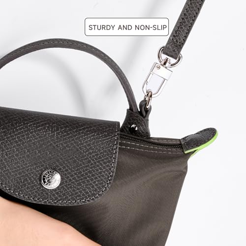 Purse Straps Replacement, Leather Handbag Crossbody Shoulder Strap Adjustable for Longchamp Bag Women
