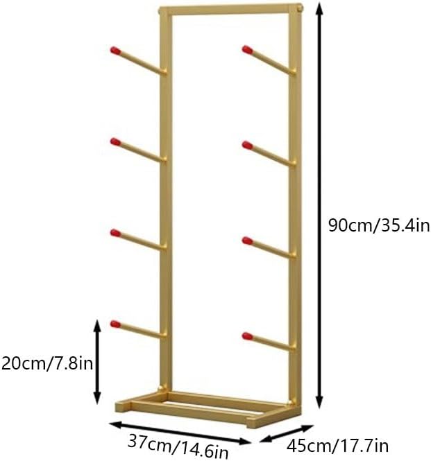 Skateboard Racks Floor Stand, 4/7-Tiers Skateboard Storage Racks, Home Gym Double Sided Skateboard Organize Holder for Skis Scooter(White,37x45x90cm)
