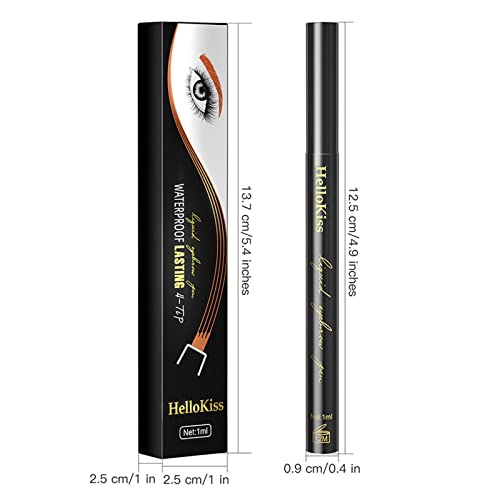 Caneta Microblading para Sobrancelhas, ponta garfo à prova d'água para sobrancelha, Lápis tatuagem