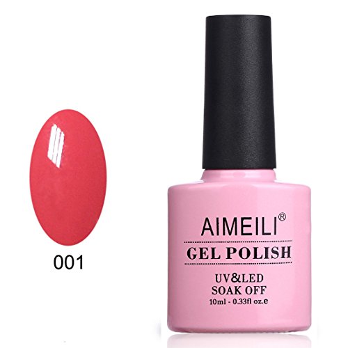 AIMEILI Esmalte Semipermanente De Uñas Soak Off UV LED Uñas De Gel - Tropix Tropical Punch (001) 10ml