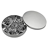 Le lot de 24 mini emporte-pièces géométriques comprend 3 tailles de 8 formes chacune pour les biscuits.