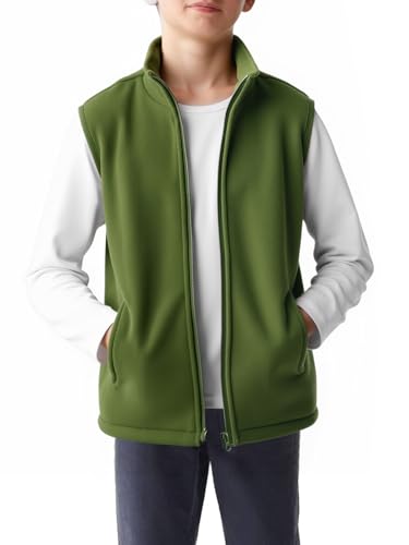 Veste légère sans manches garçon zippée pour stopper le vent en automne hve