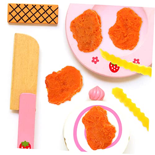 LALADEFIEE Simuliertes Hühnchen Und Pommes Frites Modell Lebensnahes Kunststoff Brathähnchen Verschleißfestes Hühnchenrequisit Dekoration Für Restaurant Und Küchenausstellungen