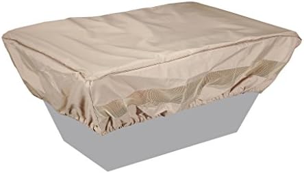 Starfire Designs Premium Fabric Fire Pit Cover (48" x 32" Rectangle, Tan)