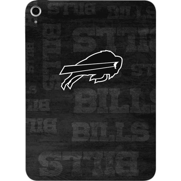 Skinit Decal Tablet Skin Compatible with iPad 11th Gen (2025) - Officially Licensed NFL Buffalo Bills Black & White Design