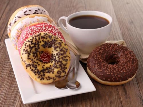 Donut Caf&eacute; - Gourmet Coffee Medium Roast Flavored Variety Pack &ndash; Pecan Pie, Coconut Crumble, Salted Caramel, Toasted Hazelnut &ndash; Single Serve Coffee Pods for Keurig K Cup Brewers &ndash; 80 Count