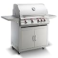 Blaze Premium LTE 32-Inch 4-Burner Natural Gas Grill With Rear Infrared Burner & Grill Lights - BLZ-4LTE2-NG