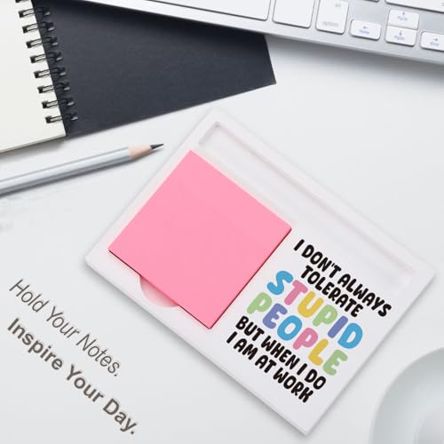 Support de notes autocollantes ironique - Cadeau de bureau amusant pour collègue - 2