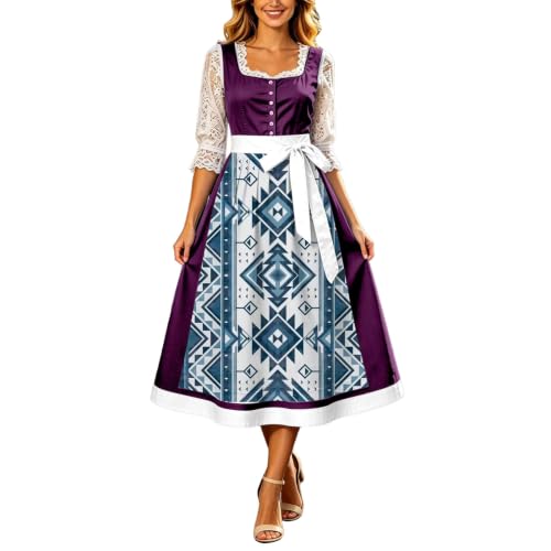 Robe Dirndl respirante pour femme évitant la chaleur des fêtes d'été