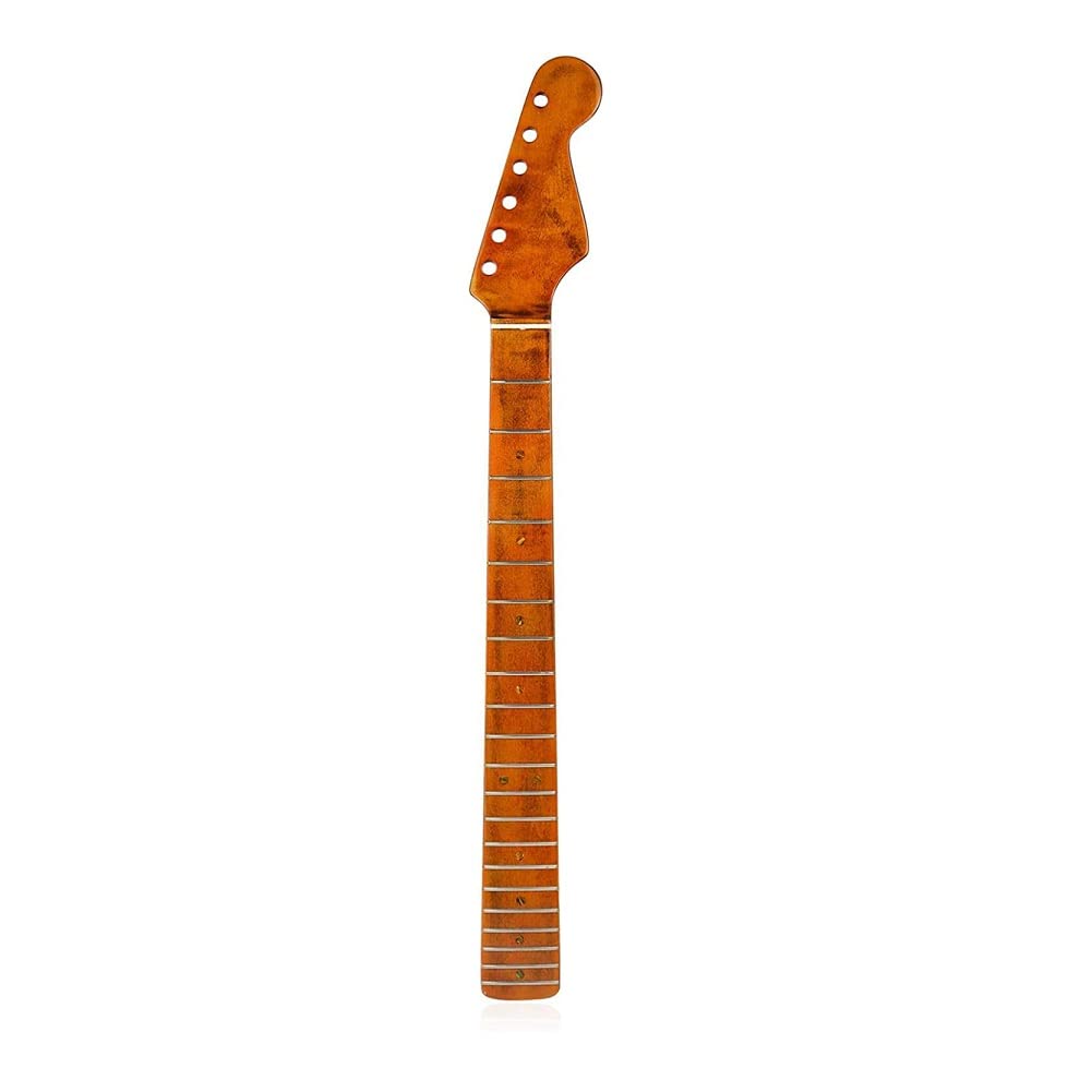 Manico per chitarra elettrica in acero, 21 tasti, tastiera di ricambio per ST Strat