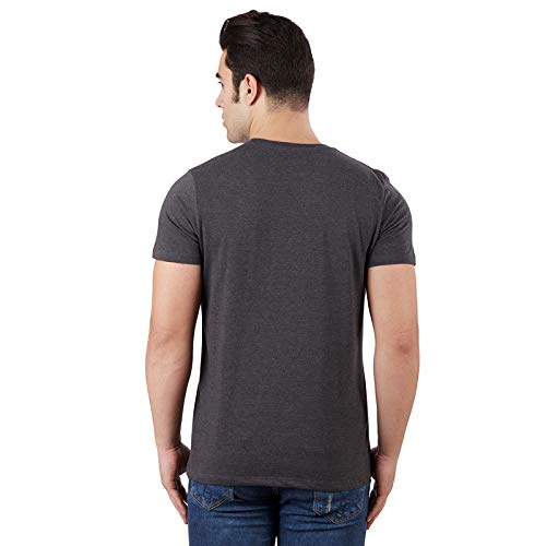 Image of Free Authority Men's Printed Regular fit T-Shirt (STY-20-21-000723 Charcoal XX-Large)