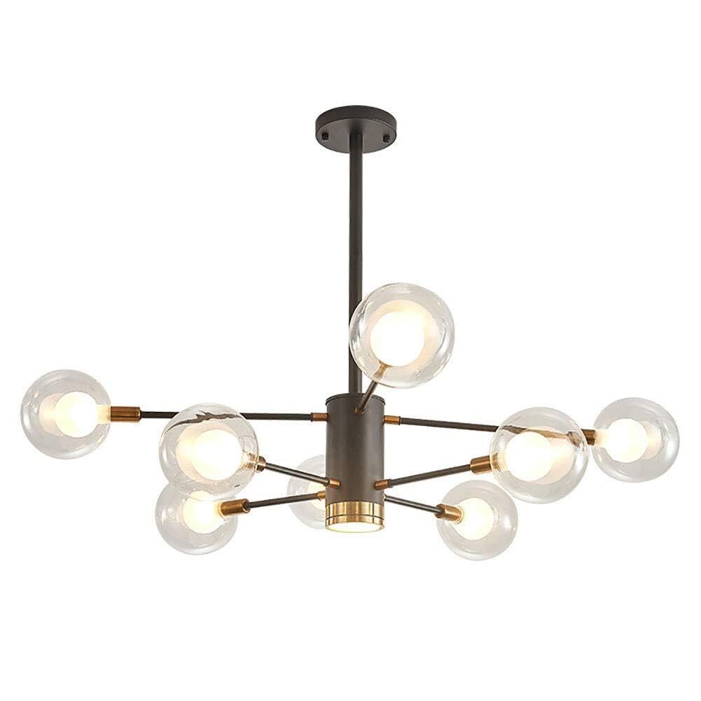 Lustre Spoutnik &agrave; 8 lumi&egrave;res moderne pour moderniser un salon sombre rapidement