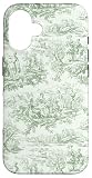 Picture of Green Toile French Pattern Cottagecore Coquette Aesthetic Case for iPhone 16