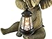 Things2Die4 Enchanting African Elephant Statue with Lantern- Adorable Porch and Garden Decor - 13.5 Inches High - Hand-Painted Outdoor Sculpture for Nature Lovers