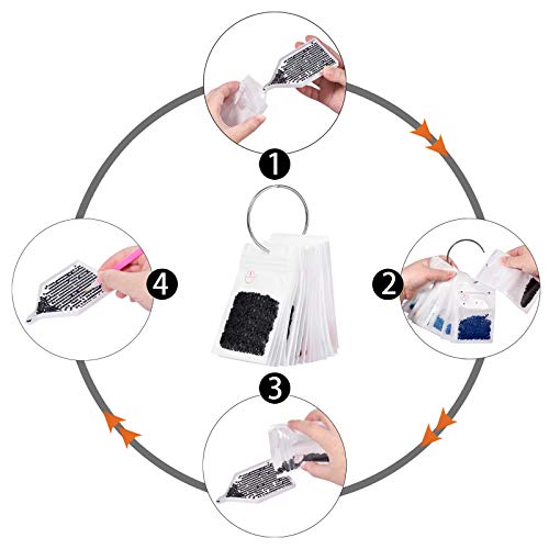 Benote Diamond Art Painting Storage Containers Large Bead Storage 100Pcs Bags, Loose Leaf Binder Rings, Diamond Tray, Diamond Paint Accessories Tools #TOP6